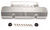 Racing Power Co-Packaged R6147 Valve Cover, Tall, 3-1/2 in Height, Hardware Included, Flat Top, Fabricated Aluminum, Clear Anodized, Small Block Chevy, Pair