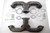 Racing Power Co-Packaged R900 Exhaust Manifold, Iron, Natural, Small Block Chevy, Various Applications 1955-57, Pair