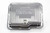 Racing Power Co-Packaged R9124 Transmission Pan, Stock Depth, Ribbed, Steel, Chrome, Powerglide, Each