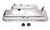 Racing Power Co-Packaged R9504 Valve Cover, Short, 2-5/8 in Height, Breather Holes, Recessed Corner, Steel, Chrome, Big Block Chevy, Pair