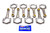 Scat Enterprises 2-ICR5090 Connecting Rod, Pro Stock, I Beam, 5.090 in Long, Bushed, 3/8 in Cap Screws, ARP8740, Forged Steel, Small Block Ford, Set of 8 Scat Enterprises 2-ICR5090 Connecting Rod, Pro Stock, I Beam, 5.090 in Long, Bushed, 3/8 in Cap Screws, ARP8740, Forged Steel, Small Block Ford, Set of 8