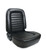 Scat Enterprises 80-1550-51L Seat, Classic Lowback 1550 Series, Driver Side, Sliders, Reclining, Vinyl, Black, Each
