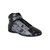 Simpson Safety DX2800K Shoe, DNA X2 Blackout, Mid-Top, SFI 3.3/5, Leather Outer, Nomex Inner, Black / Gray, Size 8, Pair