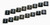 Taylor/Vertex 41058 Shrink Sleeve Tubing, Numbered 1-8, Black, Spark Plug Wire, Set of 16