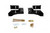 Umi Performance 2624-B Leaf Spring Bracket, Bolt-On, Front, Steel, Black Powder Coat, GM F-Body 1970-81, Pair