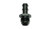 Vibrant Performance 11207 Fitting, Adapter, Straight, 6 AN Male to 3/8 in Hose Barb, Aluminum, Black Anodized, Each