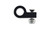 Vibrant Performance 20672 Line Clamp, 2 Piece, 1/2 in ID, Aluminum, Black Anodized, Each