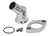 Weiand 6242 Water Neck, 45 Degree, 1-1/2 in ID Hose, Swivel, O-Ring, Hardware Included, Aluminum, Polished, Chevy V8, Each