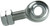 Borgeson 720000 Steering Shaft Support, Spherical Rod End, 3/4-16 in Right Hand Male Thread, Jam Nuts, Stainless, Polished, 3/4 in Steering Shaft Support, Kit