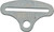 G-Force 103W Harness Hardware, Bolt-In, 3 in Wide, Steel, Zinc Oxide, Each