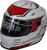 G-Force 13005XXLRD Revo Graphics Helmet, Full Face, Snell SA2020, Head and Neck Support Ready, White/Red, 2X-Large, Each