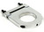 IDIDIT 2302370030 Steering Column Bracket, 2-1/4 in Diameter Tube, 2-1/2 in Drop, Hinged Base, Aluminum, Polished, Each