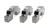Pro-Gram Engineering AMC401CSA Main Cap, 4-Bolt, Center Caps, Splayed Bolts, Billet Steel, AMC V8, Set of 3