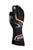 Sparco 00131411NRRS Driving Gloves, Arrow, SFI 3.3/5, FIA Approved, Single Layer, Fire Retardant Fabric, Black / Red, Large, Pair