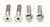 Ti22 Performance TIP1083 Spindle Fastener, Bolt, 1/2-20 in Thread, Two 2.100 in Long Hex Head Bolts, Two 2.000 in Long Countersunk Torx Head Bolts, Titanium, Natural, Kit