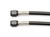 Ti22 Performance TIP4520-21 Brake Hose, 21 in Long, 3 AN Hose, 3 AN Straight Female to 3 AN Straight Female, Kevlar, Aluminum, Black Anodized, Each
