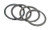 Wiseco CS24 Wrist Pin Lock, Spiral Lock, 0.927 in Wrist Pin Diameter, 0.075 in Thick, Steel, Pair