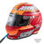 Zamp H764C35M RZ-62 Helmet, Closed Face, Snell SA2020, Head and Neck Support Ready, Gloss Red/Orange, Medium, Each