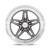 American Racing Wheels VN514AD18801200 Wheel, Groove, 18 x 8 in, 4.500 in Backspace, 5 x 114.3 mm Bolt Pattern, Aluminum, Gray Paint Center, Machined Lip, Each