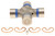 Dana - Spicer 5-213X Universal Joint, 1330 Series, 1.062 in Bearing Caps, Clips Included, Greasable, Steel, Natural, Each