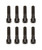 Jesel BLT-21750-8 Bolt, 5/16-18 in Thread, 1-1/4 in Long, Torx Head, Nuts Included, Chromoly, Black Oxide, Set of 8