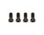 Jesel BLT-21891-4 Bolt, 7/16-14 in Thread, 7/8 in Long, Torx Head, Nuts Included, Chromoly, Black Oxide, Set of 4