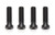 Jesel BLT-21894-4 Bolt, 7/16-14 in Thread, 1-1/2 in Long, Torx Head, Nuts Included, Chromoly, Black Oxide, Set of 4