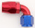 XRP-Xtreme Racing Prod. 109006 Fitting, Hose End, 90 Degree, 6 AN Hose to 6 AN Female, Aluminum, Blue / Red Anodized, Each