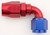 XRP-Xtreme Racing Prod. 209010 Fitting, Hose End, 90 Degree, 10 AN Hose to 10 AN Female, Double Swivel, Aluminum, Blue / Red Anodized, Each