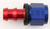 XRP-Xtreme Racing Prod. 230010 Fitting, Hose End, Push-On, Straight, 10 AN Hose Barb to 10 AN Female, Aluminum, Blue / Red Anodized, Each