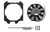 CSF Cooling 2858FB Electric Cooling Fan, 12 in Fan, Push/Pull, 12V, Curve Blade, 13.75 in x 13.69 in, 1.63 in Thick, Aluminum, Black Powder Coat Shroud, Plastic, Black, Honda Civic 1992-2000, Kit