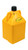 Flo-Fast 15504 Utility Jug, 15 Gal, 14-1/2 x 15 x 27 in Tall, O-Ring Seal Cap, Petcock Vent, Square, Plastic, Yellow, Each