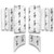 Flatline Barriers TABF2005 Heat and Sound Barrier, Pre-Cut, Doors / Quarter Panels, Aluminum / Foam, Silver / Black, GM F-Body 1967, Kit
