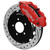 Wilwood 140-16847-DR Brake System, Forged Narrow Superlite 6R Big Brake, Front, 6 Piston Caliper, 12.88 in Drilled / Slotted Rotor, Aluminum, Red, Honda Civic 2013-23, Kit