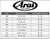 Arai Helmet 685311149749 CK-6 Helmet, Closed Face, Snell SA2020, FIA Approved, Head and Neck Support Ready, White, Small, Each-1