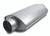 Dynatech 776-14352 Muffler, Split Flow, 3-1/2 in Center Inlet, 3-1/2 in Center Outlet, 7 x 4 in Oval Body, 14 in Long, Steel, Aluminized, Each