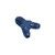 Big End Performance 12354 Y-Fitting Male, (1) -10 AN Into (2) -10 AN Out, Blue