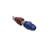 Big End 12325 Compression Fitting, -8 AN Male to 1/2 in. Tube End, Blue, Each