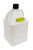 Flo-Fast 75003 Utility Jug, 7.5 gal, 11-1/4 x 11 x 26 in Tall, O-Ring Seal Cap, Petcock Vent, Square, Plastic, White, Each
