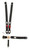 Hooker Harness 51000 Harness, 5 Point, Latch and link, SFI 16.1, Pull Down / Ratchet Adjust, Bolt-On / Wrap Around, Individual Harness, Black, Kit