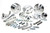 March Performance 22030 Pulley Kit, Ultra, Performance, 6-Rib Serpentine, Aluminum, Clear Powder Coat, Long Water Pump, Small Block Chevy, Kit