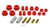 Prothane 14-210 Control Arm Bushing, Front, Lower, Polyurethane, Red, Infiniti Passenger Car 2003-07, Kit
