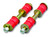 Prothane 19-403 End Link, 2-5/8 in Installed Length, Polyurethane Bushings / Sleeves / Bolts / Nuts / Washers, Steel, Cadmium / Red, Universal, Pair