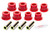 Prothane 7-1057 Leaf Spring Bushing Kit, Front, Polyurethane / Steel, Red / Zinc Oxide, GM Fullsize Truck / Van 1999-2009, Kit