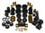 Prothane 7-2024BL Bushing Kit, Suspension Bushings, Transmission Mount / Dust Boots / Body Bushings / Control Arm Bushings / Sway Bar Bushings, Polyurethane / Steel, Black / Cadmium Plated, GM Fullsize Truck 1967-72, Kit