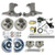 Right Stuff Detailing THB6725 Brake System, Street Series, Disc Conversion, Front, 1 Piston Caliper, 11 in Rotors, Stock Spindles, Iron, Natural, GM Fullsize Truck / SUV 1967-70, Kit