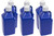 Scribner 2000DB-CASE Utility Jug, 5 gal, 9-1/2 x 9-1/2 x 21-3/4 in Tall, Gasket Seal Cap, Flip-Up Vent, Square, Plastic, Dark Blue, Set of 6