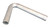 Woolf Aircraft Products 100-065-100-045-6061 Aluminum Tubing Bend, 45 Degree, 1 in Diameter, 1 in Radius, 0.065 in Thickness, Aluminum, Natural, Each