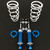TRZ/AFCO 322-FADCO-550 1977-1996 B-Body Double Adjustable Front Coil-Over Kit, 550lbs Springs