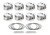 Race Tec Pistons 1000135 Piston, AutoTec, Forged, Dished, 4.040 in Bore, 1.5 x 1.5 x 3.0 mm Ring Grooves, Minus 12.30 cc, Coated Skirt, Small Block Chevy, Set of 8